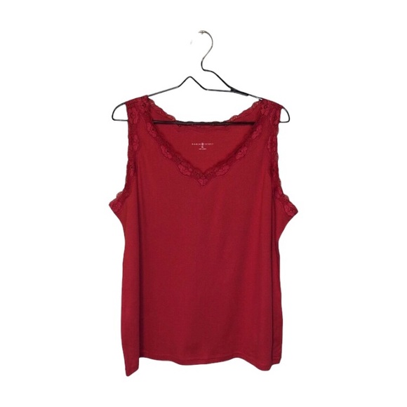 NWT Karen Scott Lace Neckline Tank (XL) - Picture 1 of 4